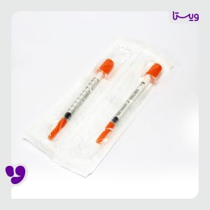 سرنگ انسولین یکپارچه حلما طب تک استریل